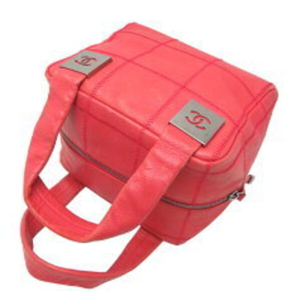 Chanel Chocobar Handbag Leather Pink - Picture 4 of 7